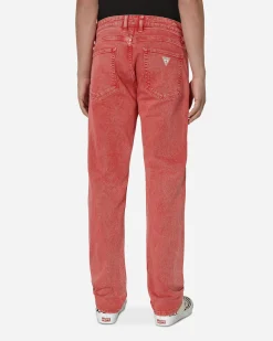 Guess USA Pants^Straight Denim Pants Orange