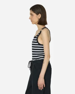 Jean Paul Gaultier T-Shirts^Strapped Marinière Tank Top Black / White