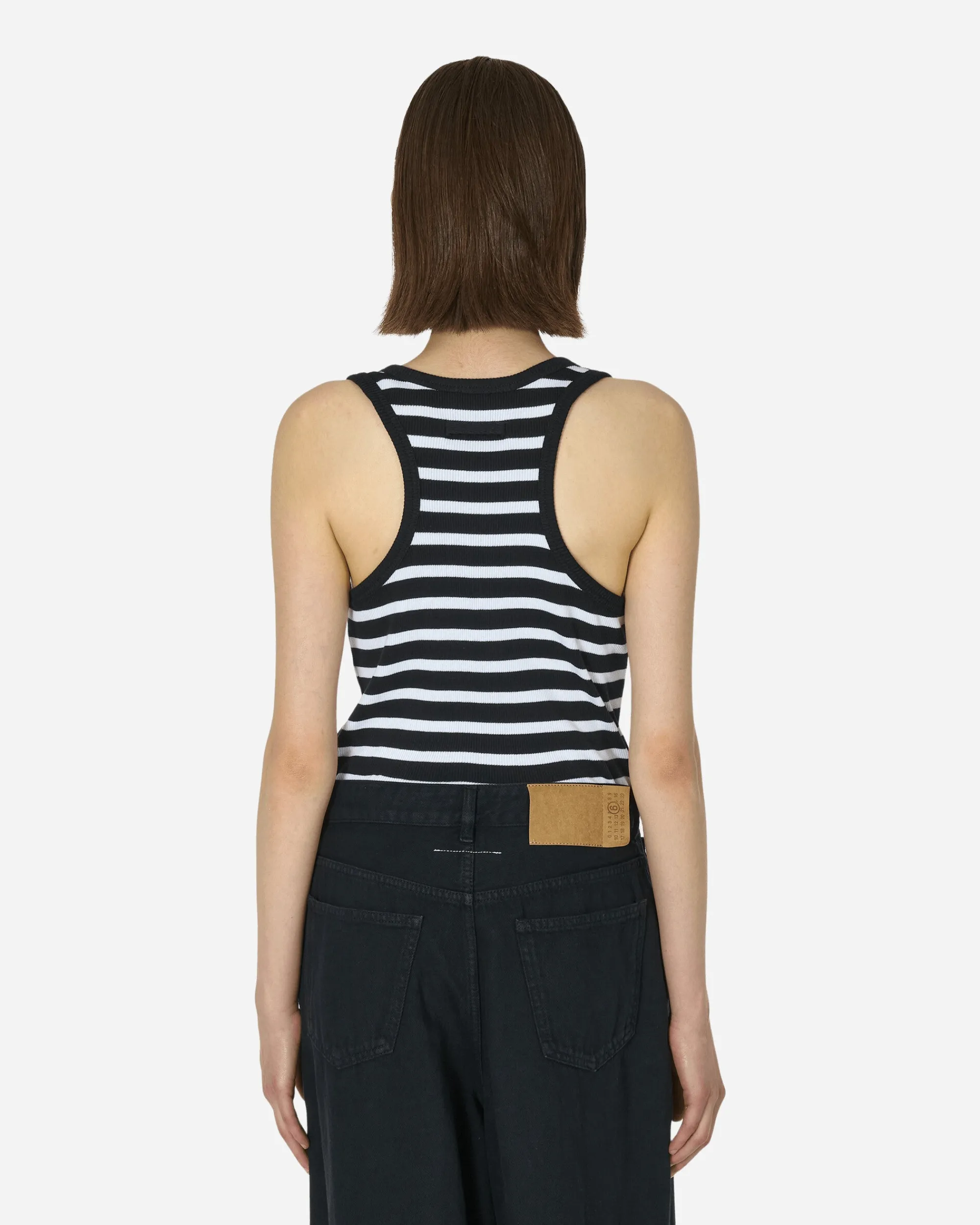 Jean Paul Gaultier T-Shirts^Strapped Marinière Tank Top Black / White