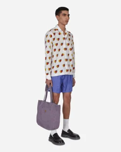 Sky High Farm Shirts^Strawberry & Moon Longsleeve Shirt White