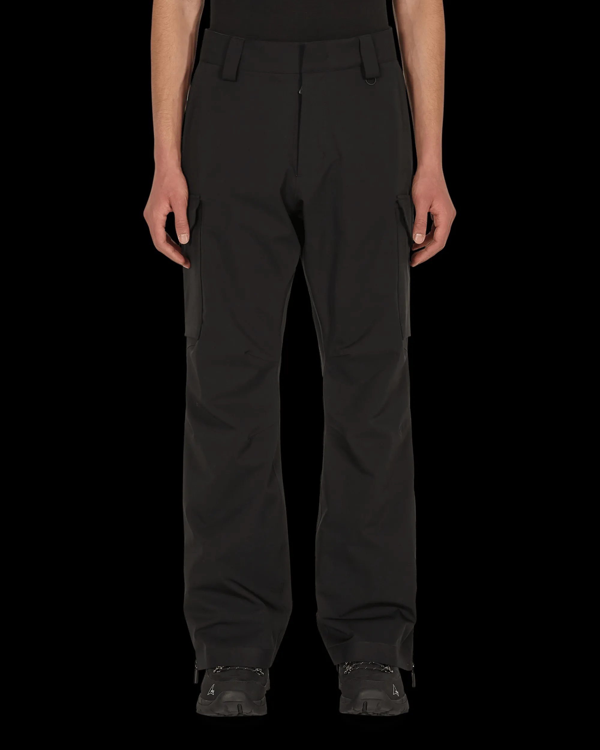 Moncler Grenoble Pants^Stretch Nylon Trousers Black
