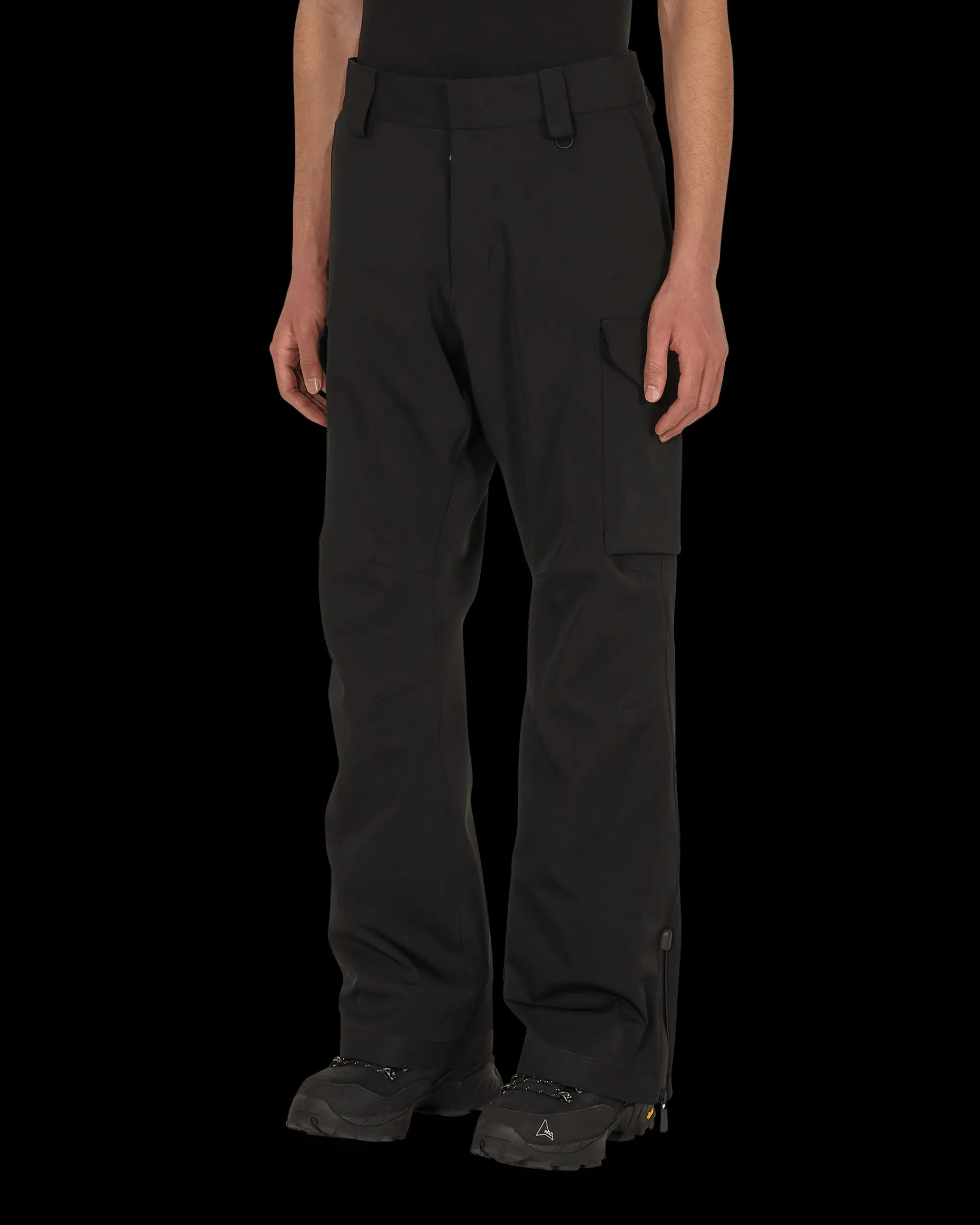 Moncler Grenoble Pants^Stretch Nylon Trousers Black