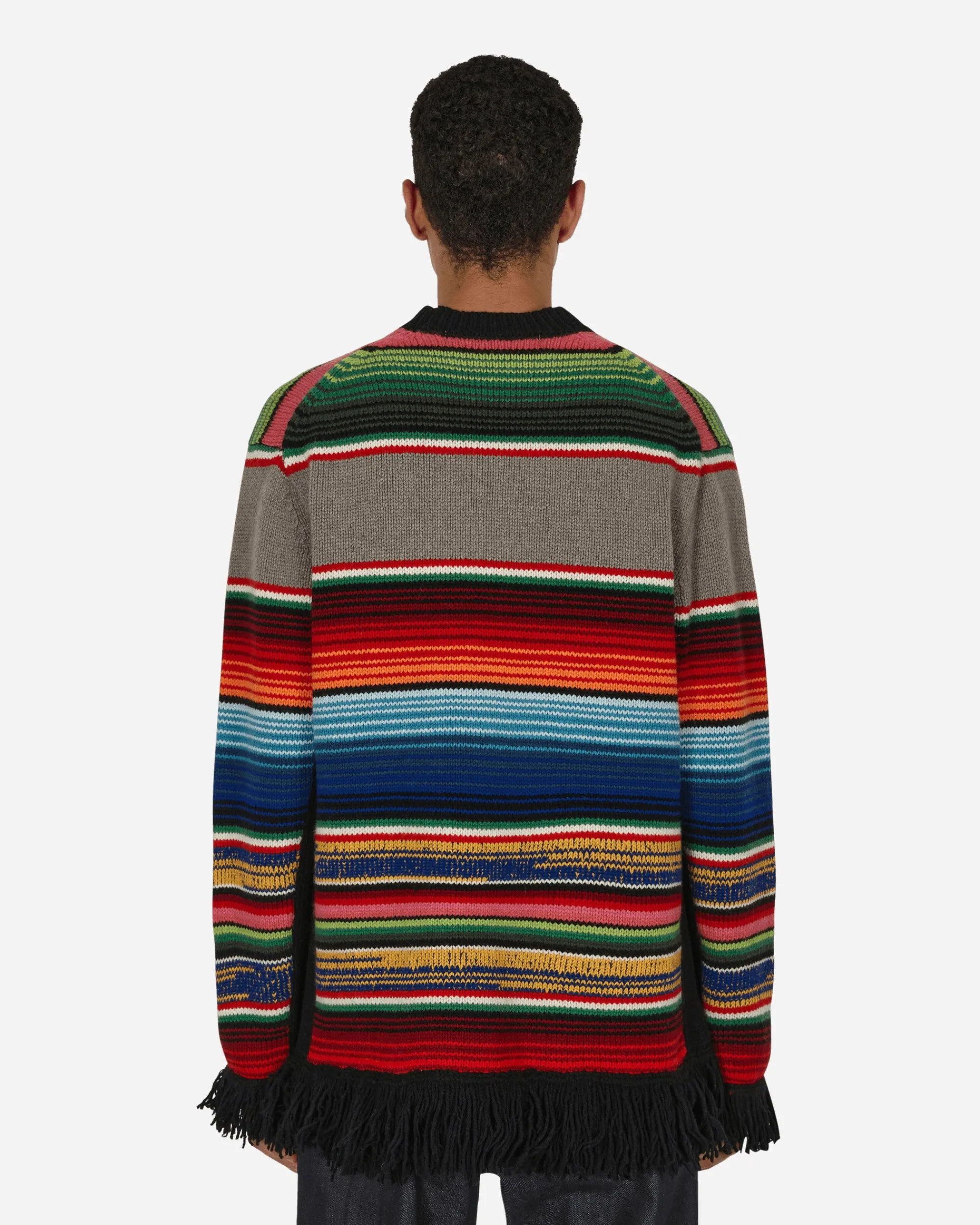 Junya Watanabe MAN Knitwear^Stripe Crewneck Sweater Multicolor