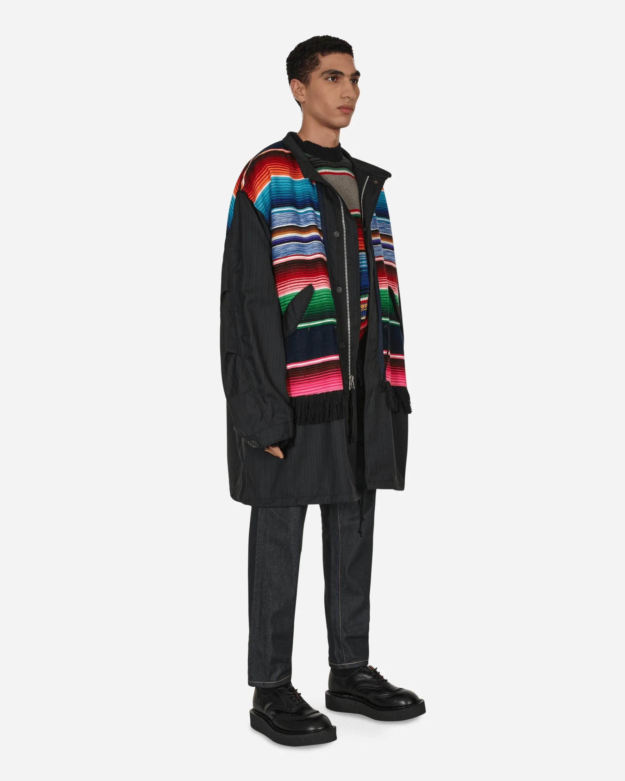 Junya Watanabe MAN Knitwear^Stripe Crewneck Sweater Multicolor
