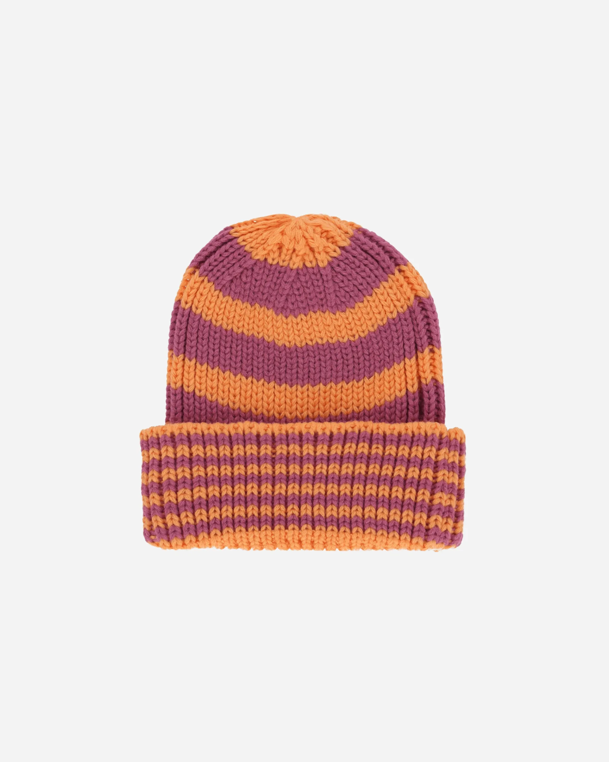 New Era Hats|Hats^Stripe Cuff Knit Beanie Orange