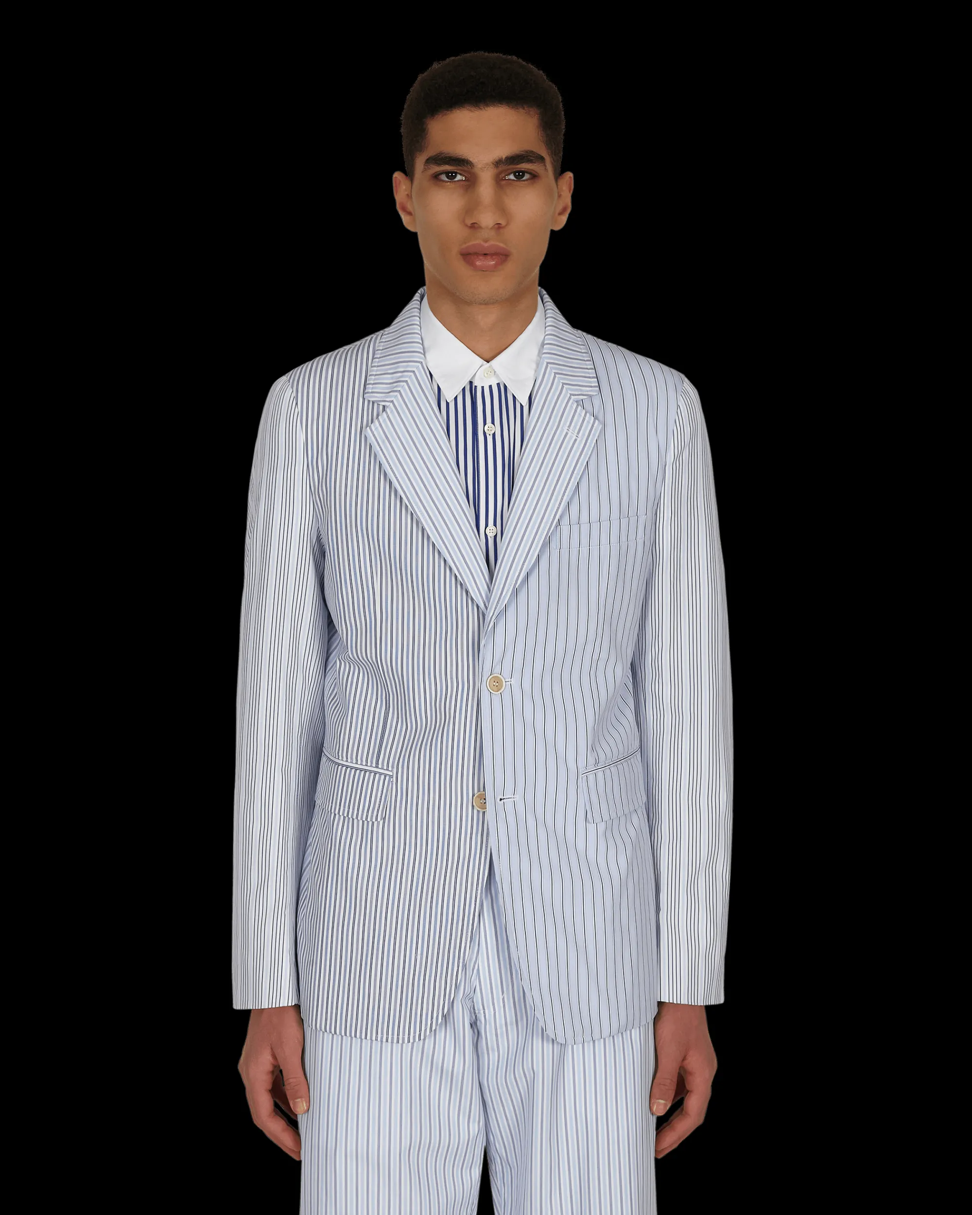Comme Des Garçons Shirt Coats And Jackets^Stripe Jacket Multicolor