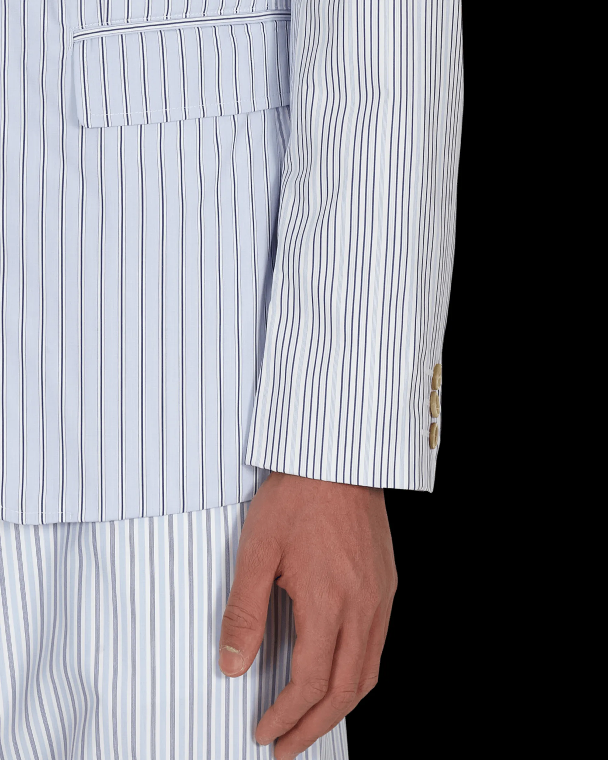 Comme Des Garçons Shirt Coats And Jackets^Stripe Jacket Multicolor