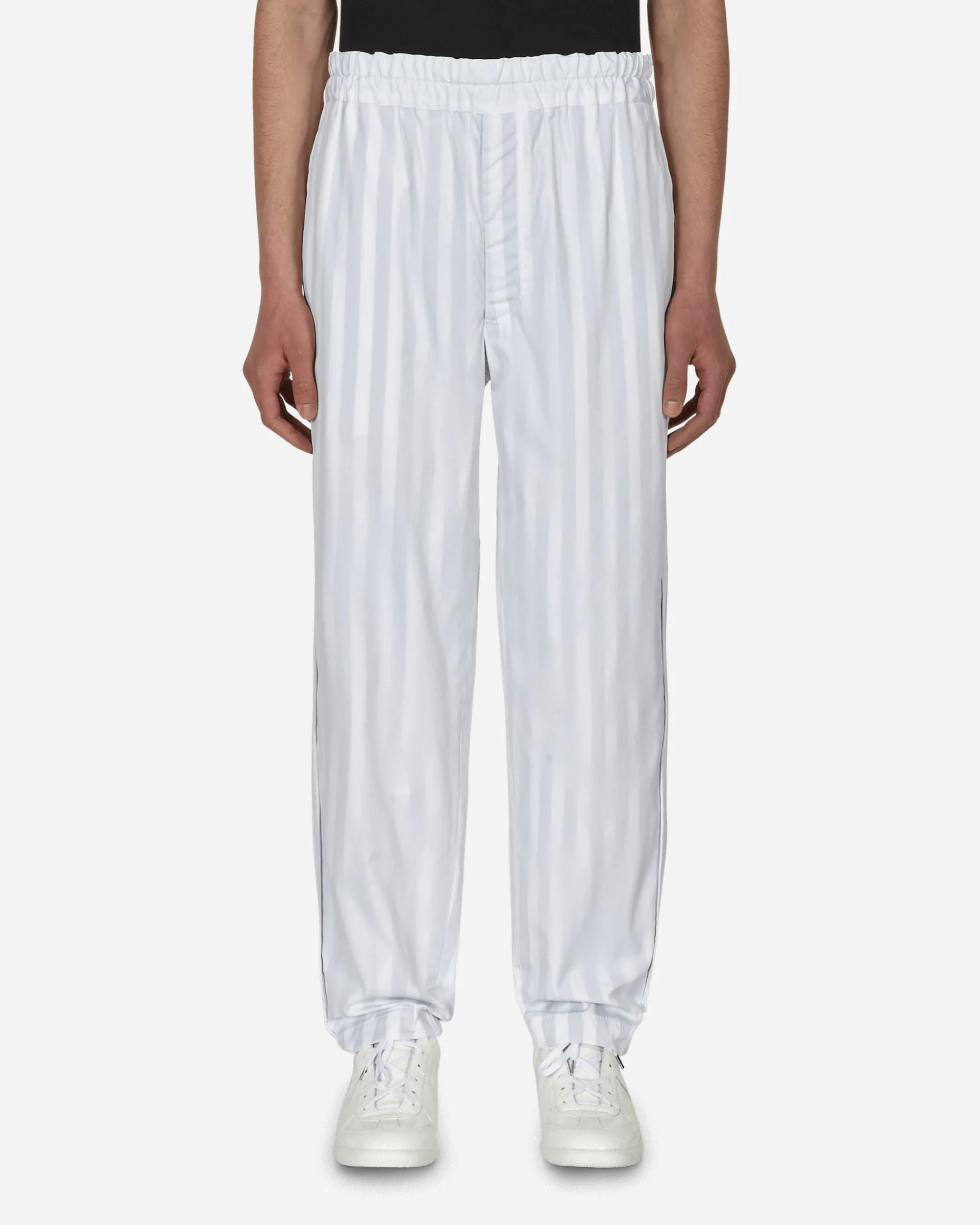 Comme Des Garçons Shirt Pants^Stripe Trousers White
