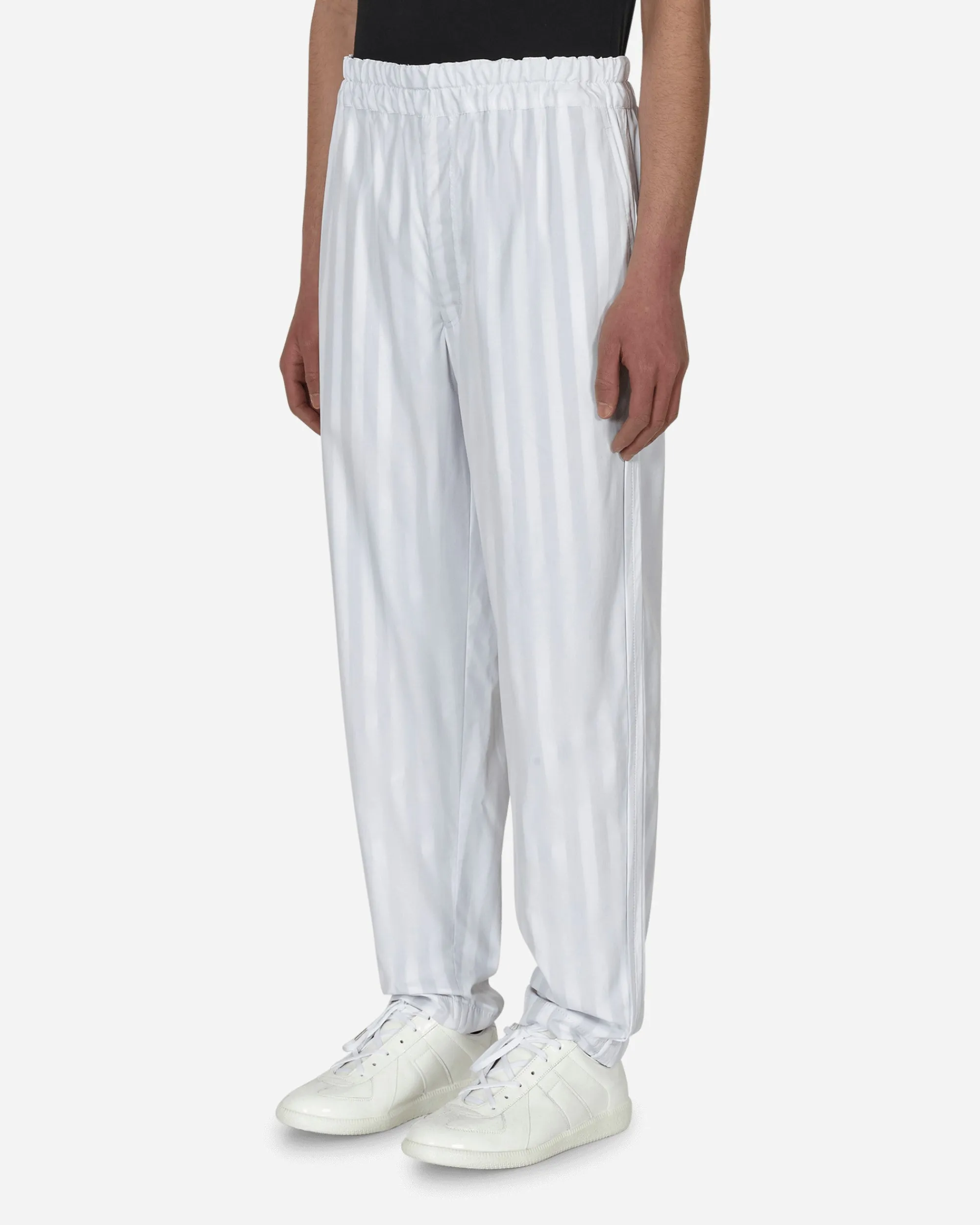 Comme Des Garçons Shirt Pants^Stripe Trousers White
