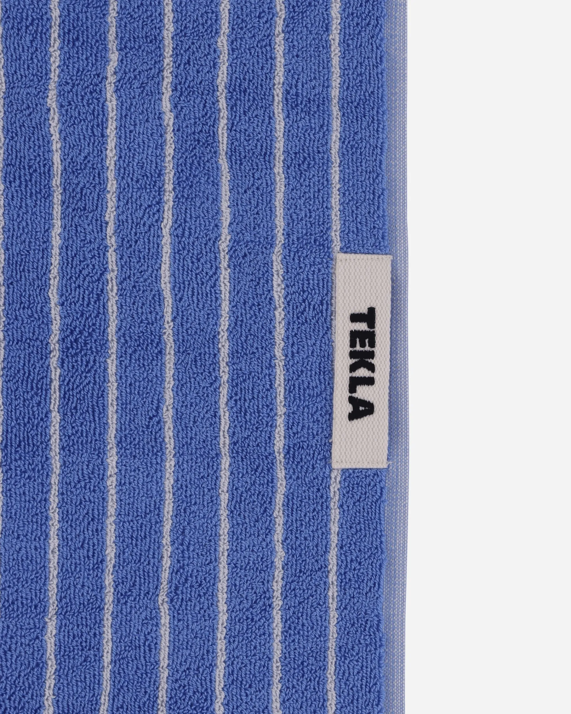 Tekla Textile^Striped Bath Towel Clear Blue Stripes