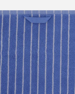 Tekla Textile^Striped Bath Towel Clear Blue Stripes