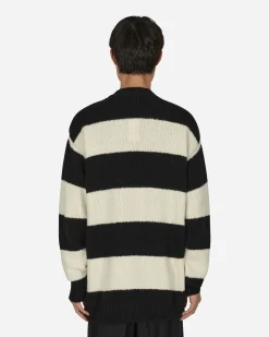 Dries Van Noten Knitwear^Striped Cardigan Black