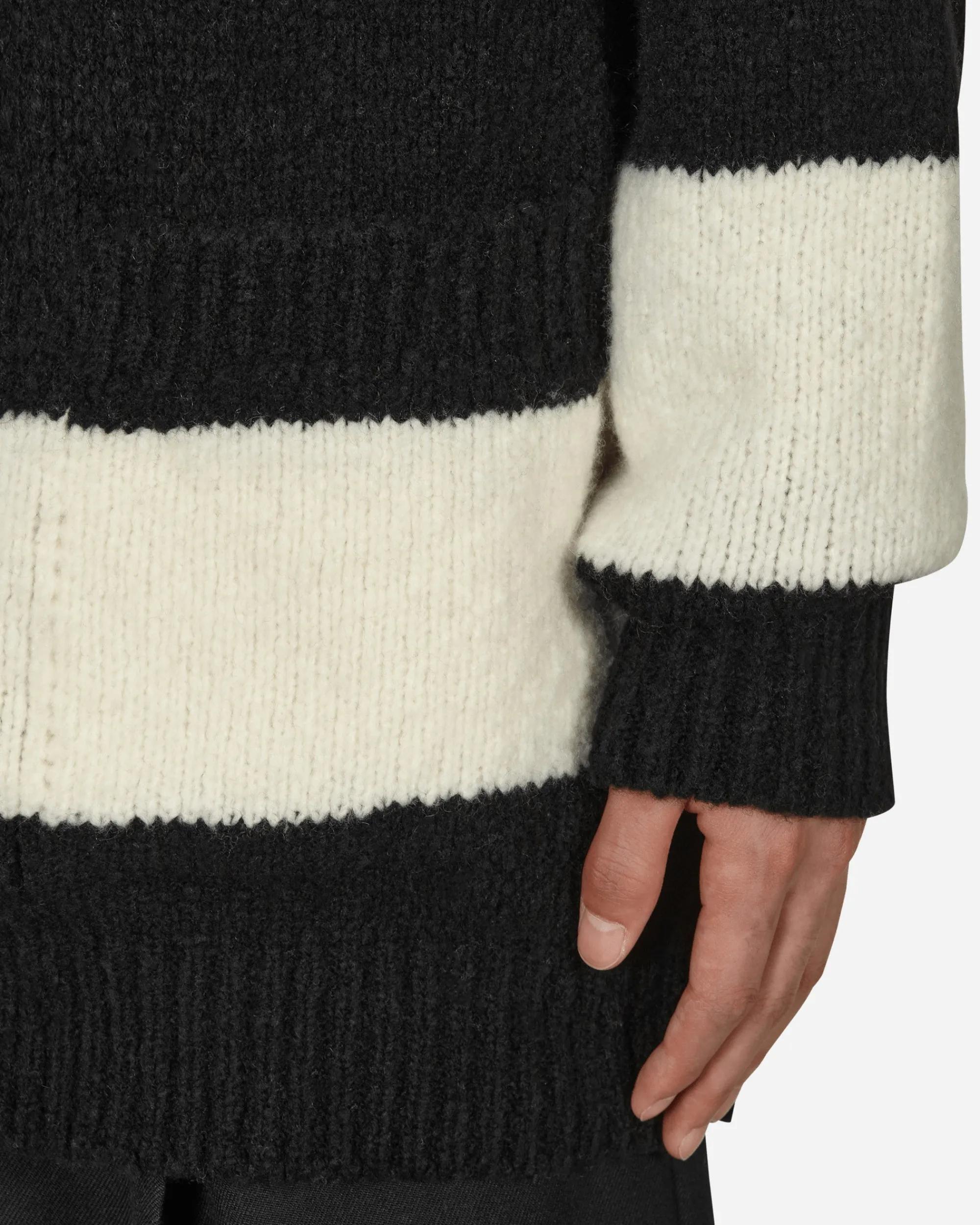 Dries Van Noten Knitwear^Striped Cardigan Black