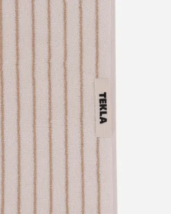 Tekla Textile^Striped Hand Towel Sienna Stripes