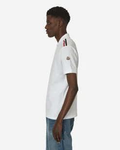 Moncler T-Shirts^Striped Polo Shirt White