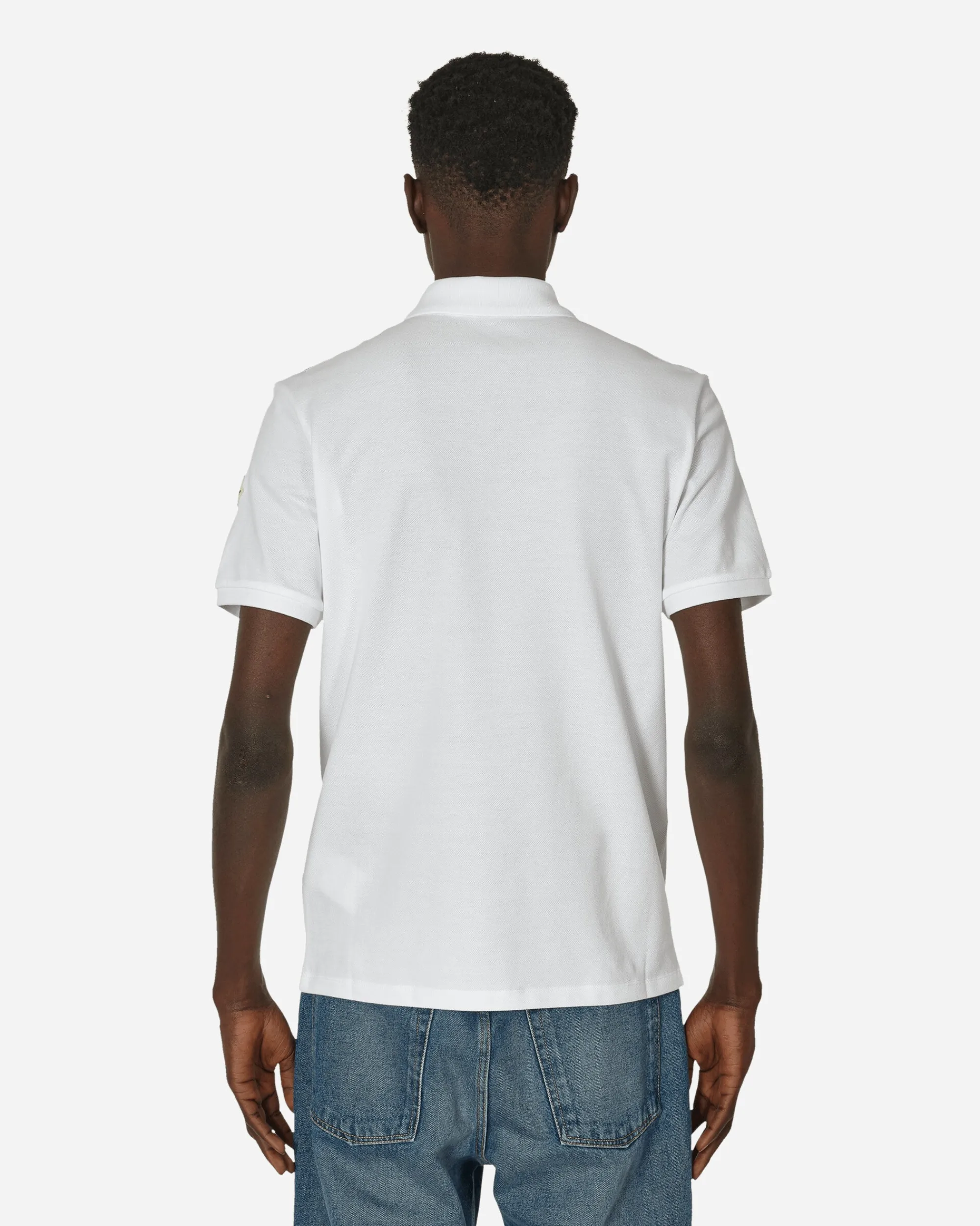 Moncler T-Shirts^Striped Polo Shirt White