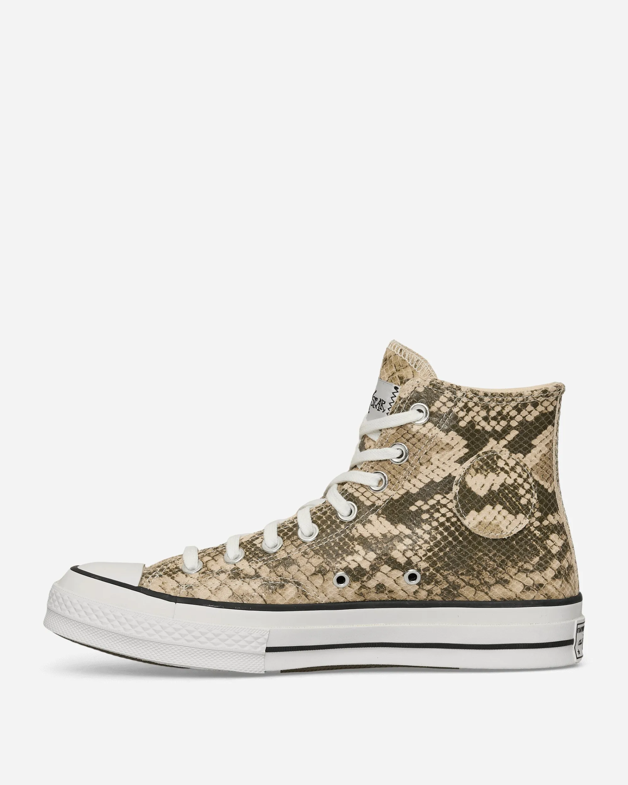 Converse Sneakers·High|Sneakers^Stüssy Chuck 70 Snakeskin Sneakers Grey / Black / Egret