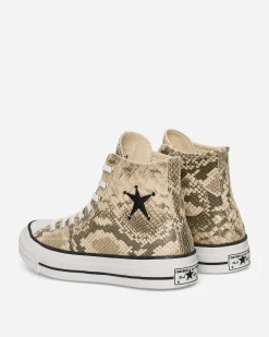 Converse Sneakers·High|Sneakers^Stüssy Chuck 70 Snakeskin Sneakers Grey / Black / Egret