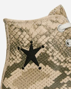 Converse Sneakers·High|Sneakers^Stüssy Chuck 70 Snakeskin Sneakers Grey / Black / Egret