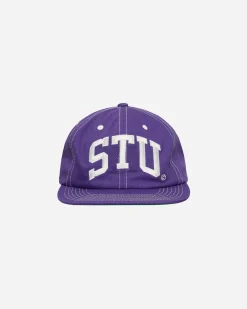 Stüssy Hats|Hats^STU Arch Strapback Cap Purple