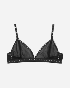 Priscavera Underwear^Studded Bra Black
