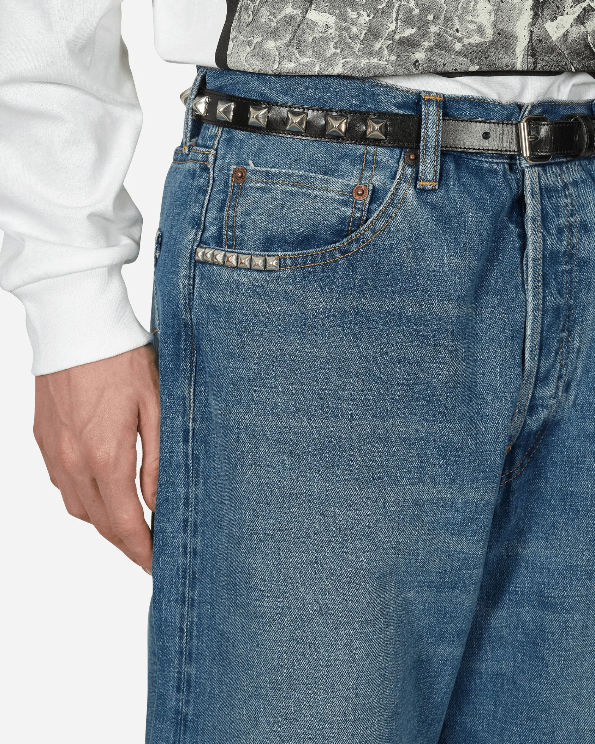 Hysteric Glamour Pants^Studded Denim Jeans Indigo