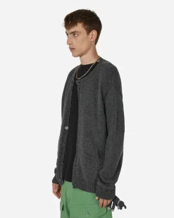 Sky High Farm Knitwear^Stuffies Wolf Cardigan Grey