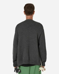 Sky High Farm Knitwear^Stuffies Wolf Cardigan Grey