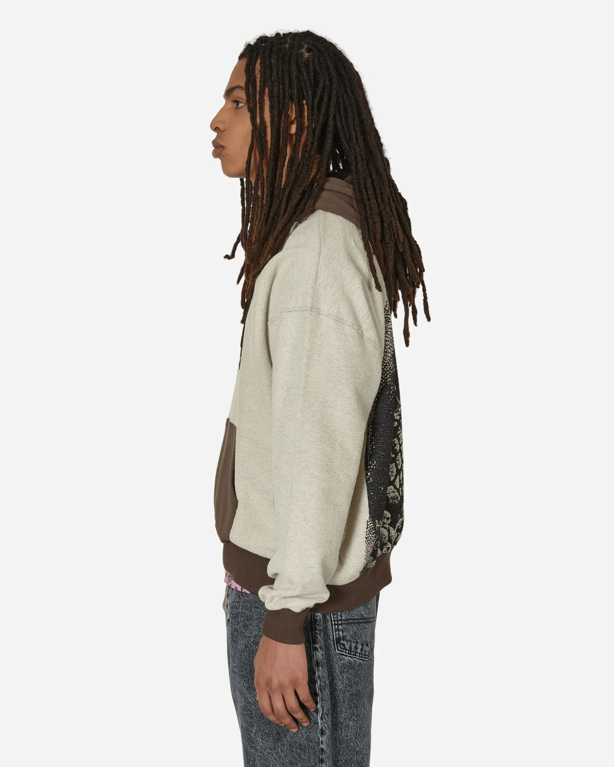 Iuter Sweatshirts^Stupid Humans Reverse Hoodie Brown