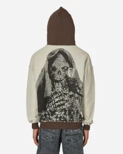 Iuter Sweatshirts^Stupid Humans Reverse Hoodie Brown