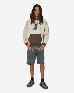 Iuter Sweatshirts^Stupid Humans Reverse Hoodie Brown