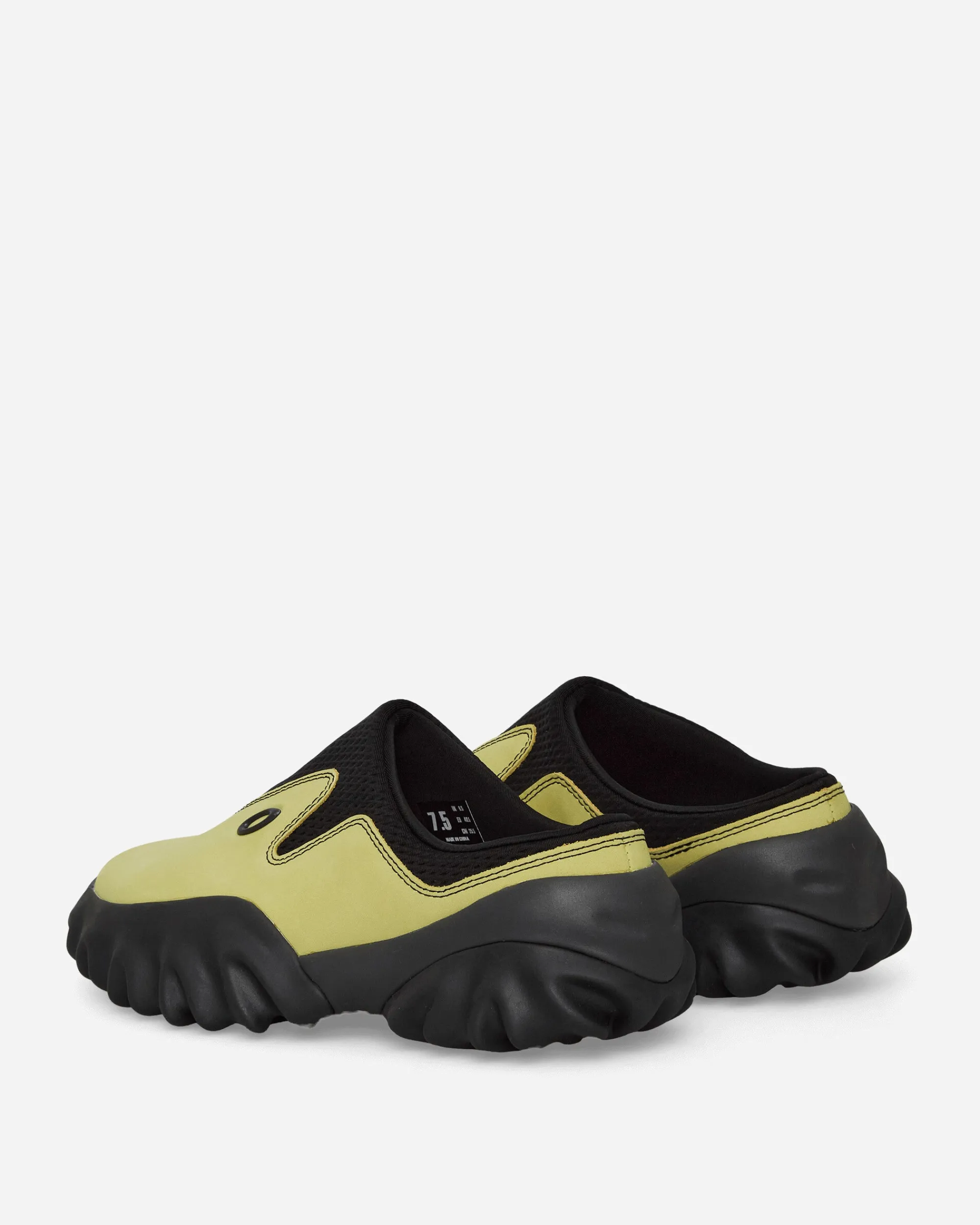 Oakley Factory Team Sandals And Slides^Suede Chop Saw Mules Celery / Black