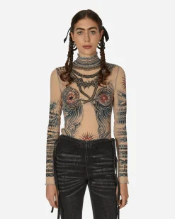 Jean Paul Gaultier T-Shirts^Sun Tattoo Top Nude