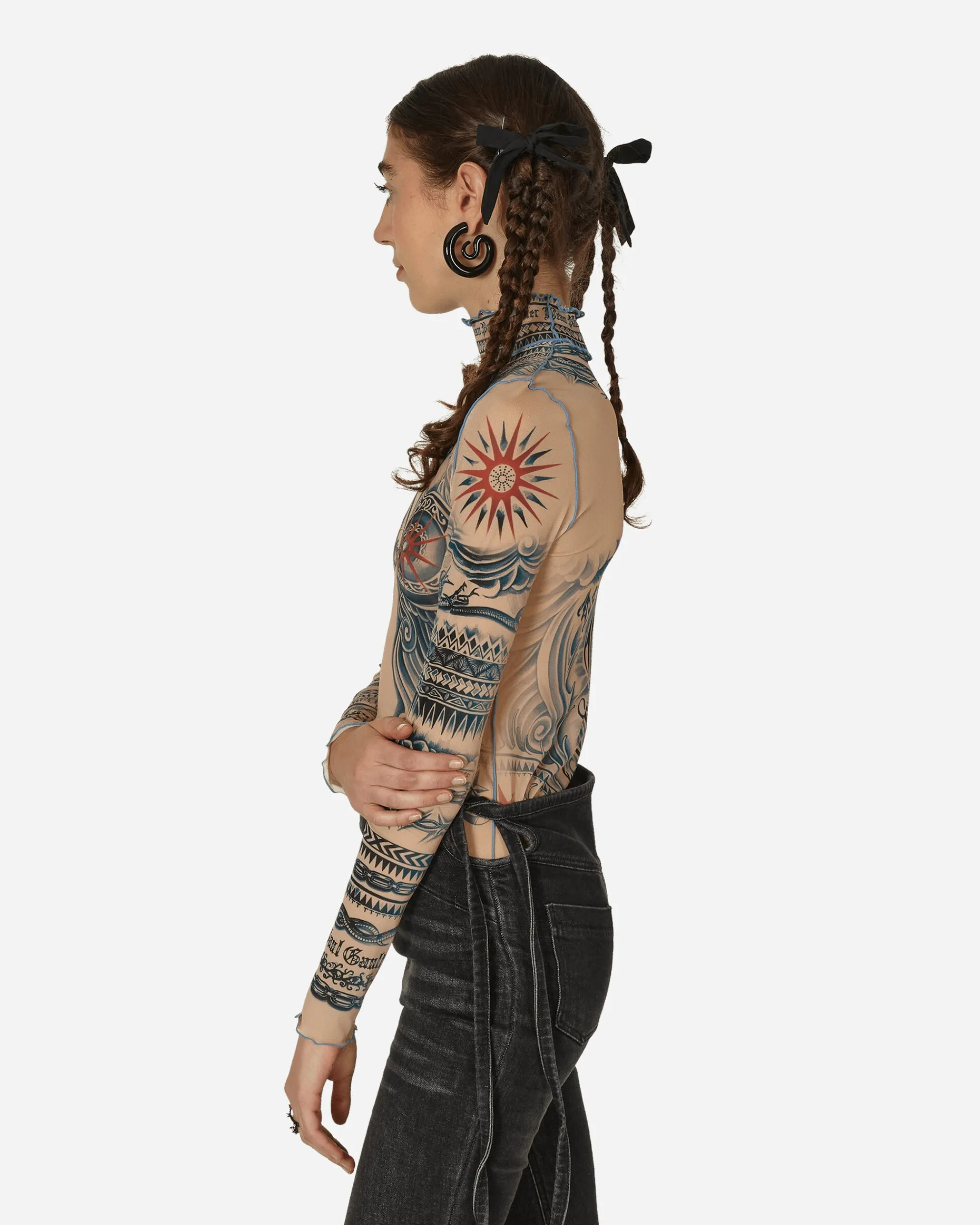 Jean Paul Gaultier T-Shirts^Sun Tattoo Top Nude