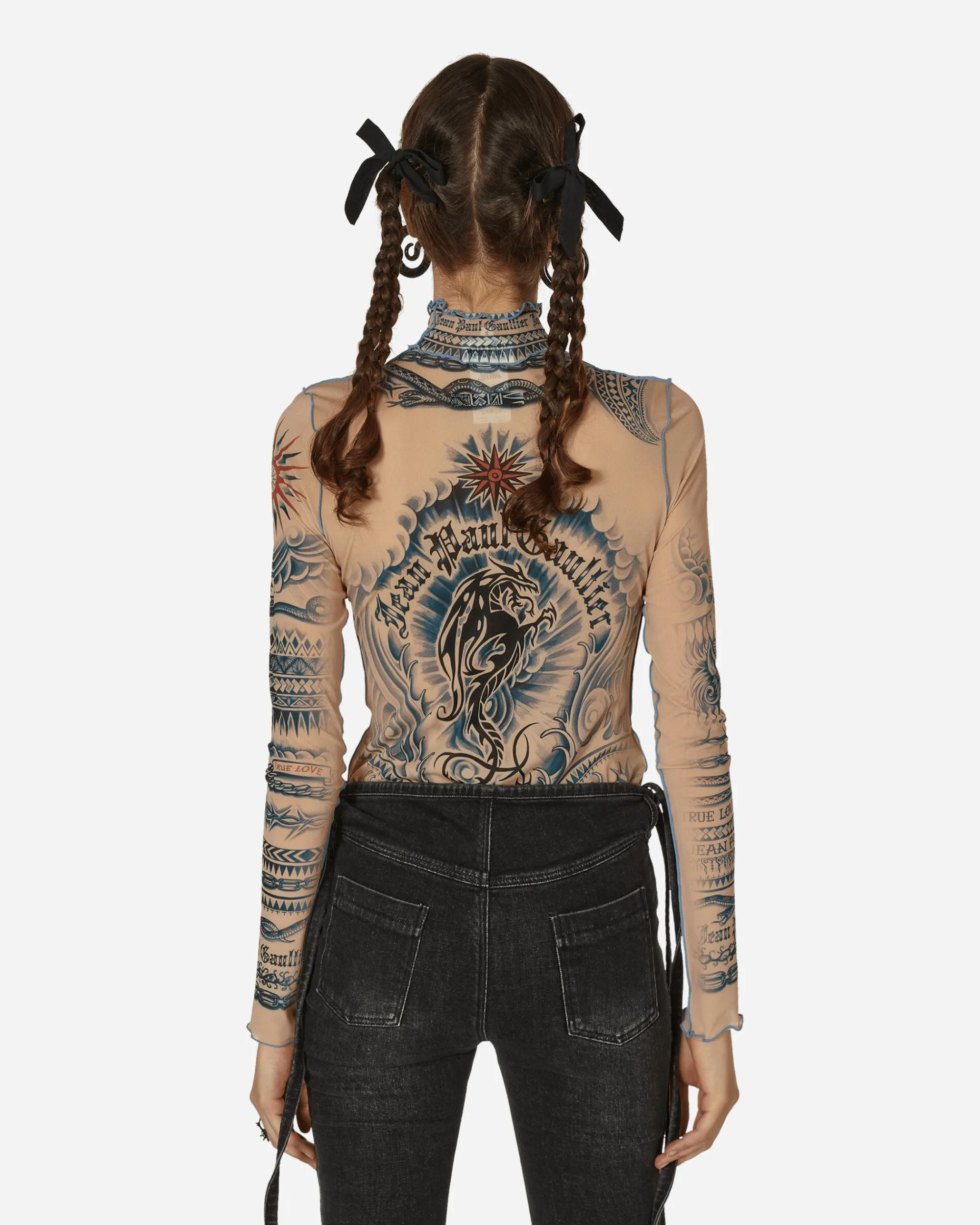 Jean Paul Gaultier T-Shirts^Sun Tattoo Top Nude