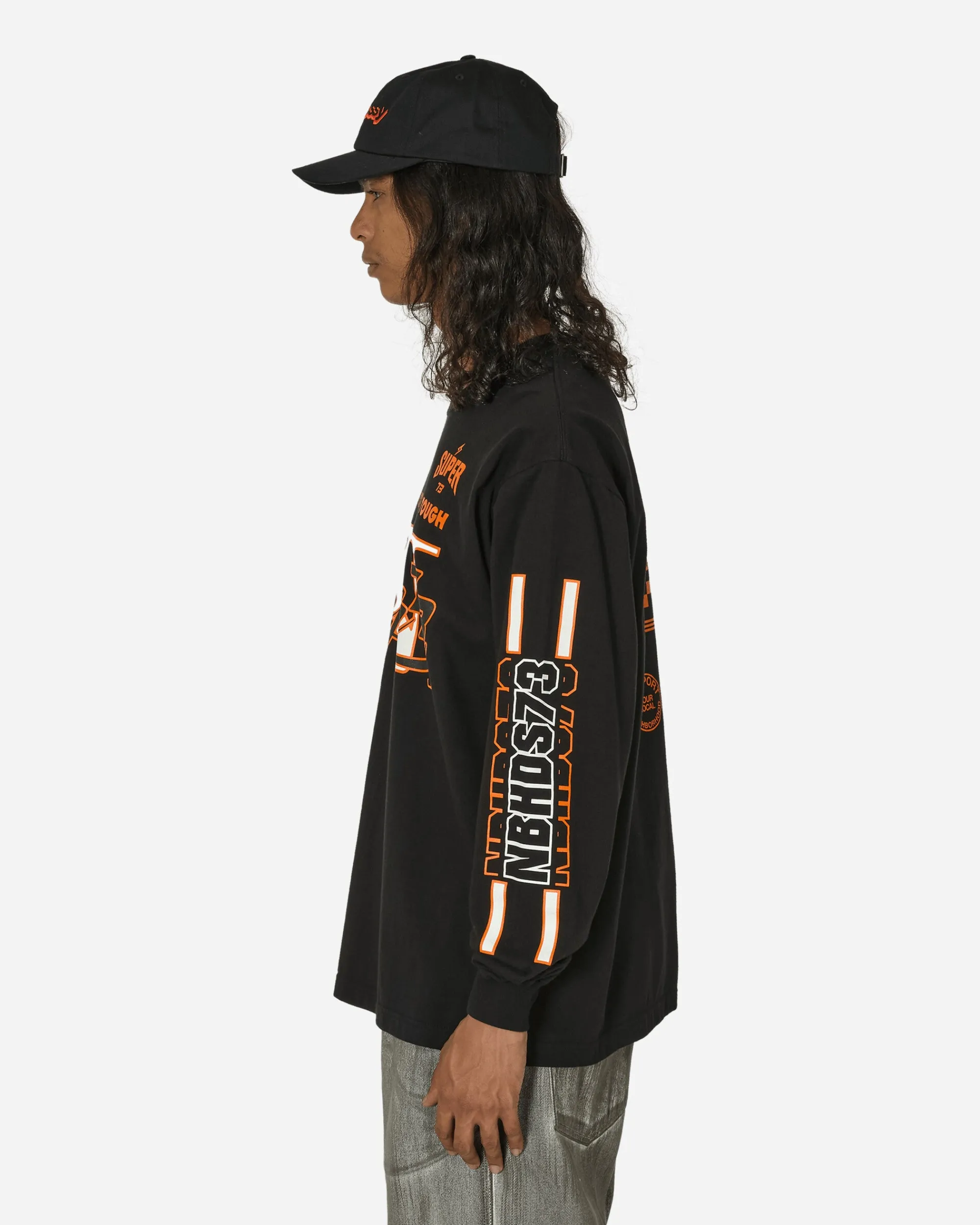 Neighborhood T-Shirts^Super73 Longsleeve T-Shirt Black