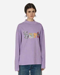 ERL T-Shirts^Surf Patch Longsleeve T-Shirt Purple
