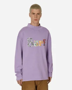 ERL T-Shirts^Surf Patch Longsleeve T-Shirt Purple