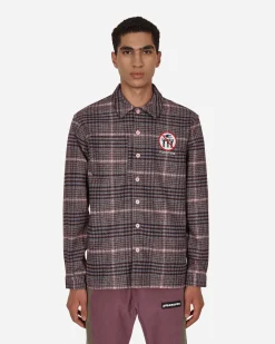 Pleasures Shirts^Surfing Flannel Shirt Pink