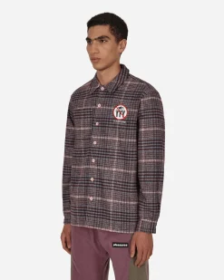 Pleasures Shirts^Surfing Flannel Shirt Pink