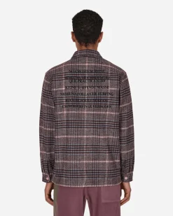 Pleasures Shirts^Surfing Flannel Shirt Pink