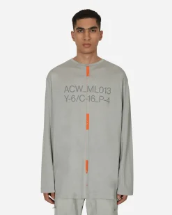 A-Cold-Wall* T-Shirts^System Lounge Longsleeve T-Shirt Grey