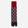 Brain Dead Underwear^Tabi Checker Quarter Crew Socks Navy