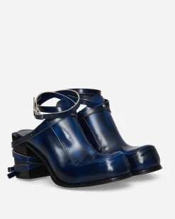 Simona Vanth Classic Shoes^Tango Brush-Off Leather Heels Navy