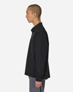 GR10K T-Shirts^Taped Bonded Polo Shirt Black