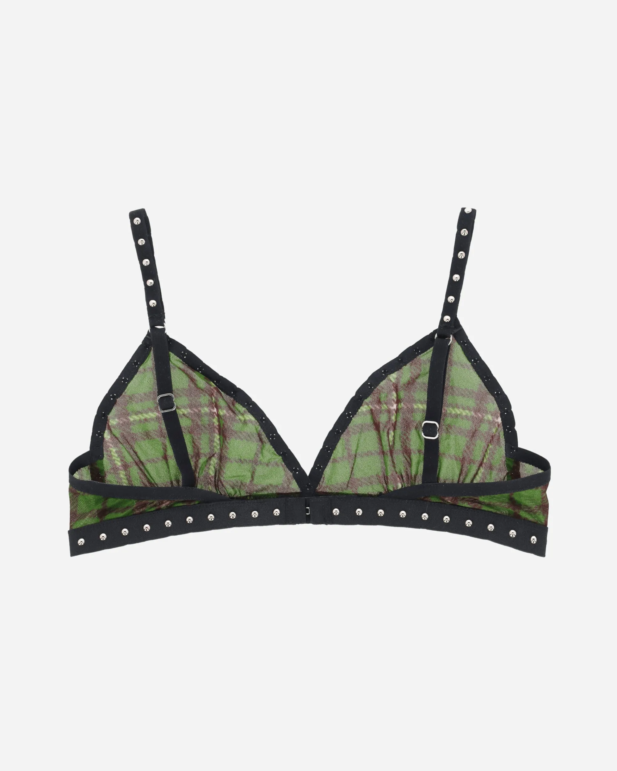 Priscavera Underwear^Tartan Studded Bra Green