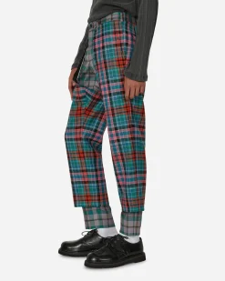 Comme Des Garçons Homme Plus Pants^Tartan Wool Trousers Multicolor