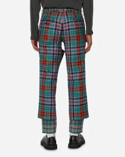 Comme Des Garçons Homme Plus Pants^Tartan Wool Trousers Multicolor