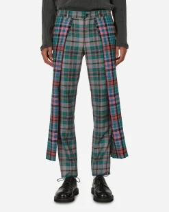Comme Des Garçons Homme Plus Pants^Tartan Wool Trousers Multicolor