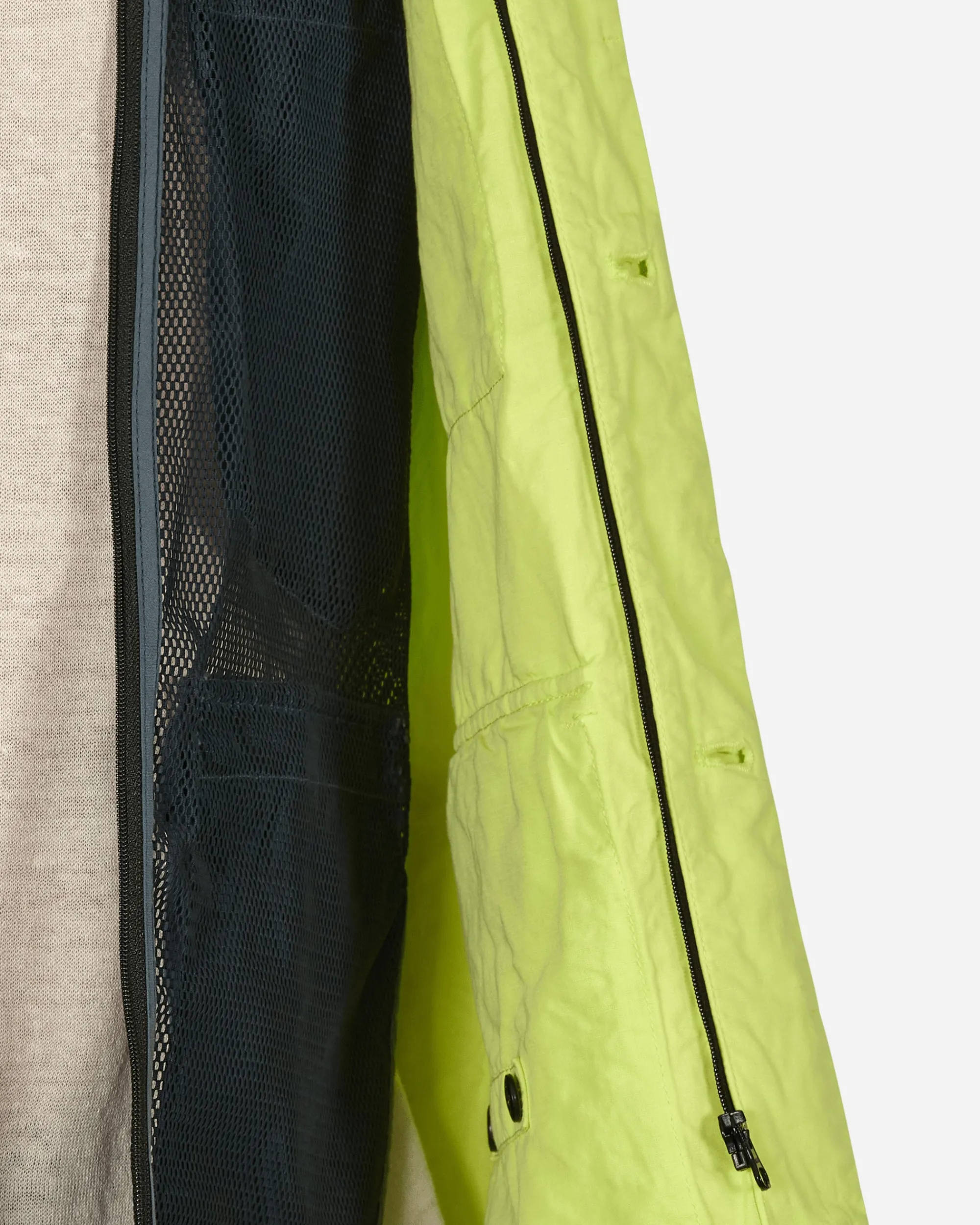 Stone Island Shirts^TELA COTONE LINO FIAMMATO-TC Garment Dyed Shortsleeve Jacket Yellow